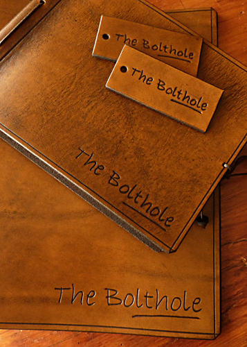Earthworks Journals Custom Leather Binders For Bolthole Cottage
